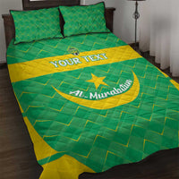 Custom Mauritania Beach Soccer 2025 Quilt Bed Set Go Al-Murabitun Go