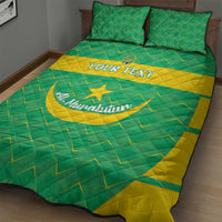 Custom Mauritania Beach Soccer 2025 Quilt Bed Set Go Al-Murabitun Go