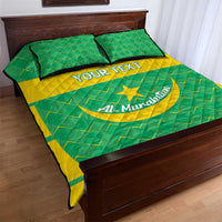 Custom Mauritania Beach Soccer 2025 Quilt Bed Set Go Al-Murabitun Go