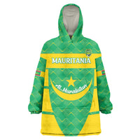 Custom Mauritania Beach Soccer 2025 Wearable Blanket Hoodie Go Al-Murabitun Go