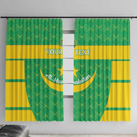 Custom Mauritania Beach Soccer 2025 Window Curtain Go Al-Murabitun Go
