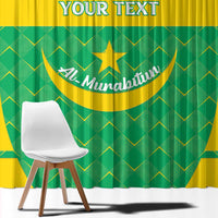 Custom Mauritania Beach Soccer 2025 Window Curtain Go Al-Murabitun Go