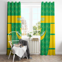 Custom Mauritania Beach Soccer 2025 Window Curtain Go Al-Murabitun Go