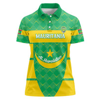 Custom Mauritania Beach Soccer 2025 Women Polo Shirt Go Al-Murabitun Go