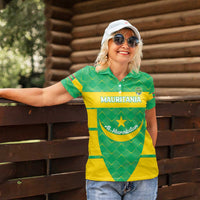 Custom Mauritania Beach Soccer 2025 Women Polo Shirt Go Al-Murabitun Go