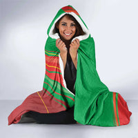 Burkina Faso Independence Day Hooded Blanket Coat Of Arms With Rose