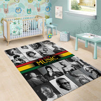 African-American Black Music Month Area Rug Legends Tribute
