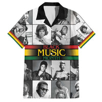 African-American Black Music Month Family Matching Off The Shoulder Long Sleeve Dress and Hawaiian Shirt Legends Tribute