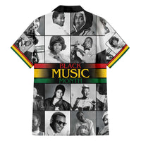 African-American Black Music Month Family Matching Off The Shoulder Long Sleeve Dress and Hawaiian Shirt Legends Tribute