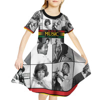 African-American Black Music Month Kid Short Sleeve Dress Legends Tribute