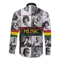 African-American Black Music Month Long Sleeve Button Shirt Legends Tribute