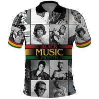 African-American Black Music Month Polo Shirt Legends Tribute