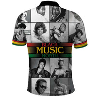 African-American Black Music Month Polo Shirt Legends Tribute