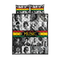 African-American Black Music Month Quilt Bed Set Legends Tribute