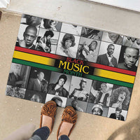 African-American Black Music Month Rubber Doormat Legends Tribute