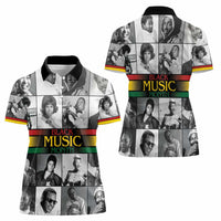 African-American Black Music Month Women Polo Shirt Legends Tribute