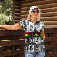 African-American Black Music Month Women Polo Shirt Legends Tribute