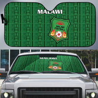 Malawi Football Auto Sun Shade Come On Flames - Green - Wonder Print Shop