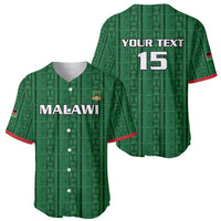 Custom Malawi Football Baseball Jersey Come On Flames - Green - Wonder Print Shop