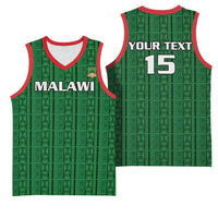 Custom Malawi Football Basketball Jersey Come On Flames - Green - Wonder Print Shop