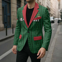 Custom Malawi Football Blazer Come On Flames - Green - Wonder Print Shop