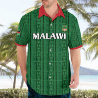 Custom Malawi Football Hawaiian Shirt Come On Flames - Green - Wonder Print Shop