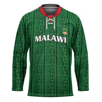 Custom Malawi Football Hockey Jersey Come On Flames - Green - Wonder Print Shop