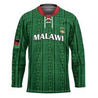 Custom Malawi Football Hockey Jersey Come On Flames - Green - Wonder Print Shop