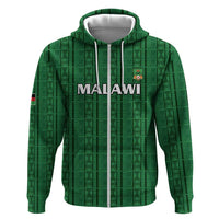 Custom Malawi Football Hoodie Come On Flames - Green - Wonder Print Shop