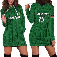 Custom Malawi Football Hoodie Dress Come On Flames - Green - Wonder Print Shop