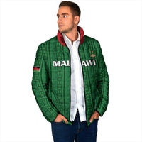 Custom Malawi Football Padded Jacket Come On Flames - Green - Wonder Print Shop