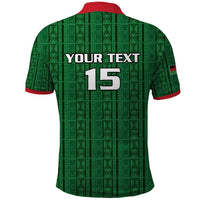 Custom Malawi Football Polo Shirt Come On Flames - Green - Wonder Print Shop
