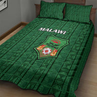 Malawi Football Quilt Bed Set Come On Flames - Green - Wonder Print Shop