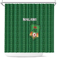 Malawi Football Shower Curtain Come On Flames - Green - Wonder Print Shop