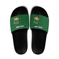 Malawi Football Slide Sandals Come On Flames - Green - Wonder Print Shop