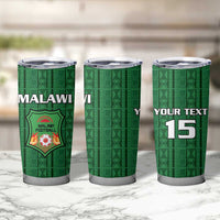 Custom Malawi Football Tumbler Cup Come On Flames - Green - Wonder Print Shop
