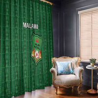 Malawi Football Window Curtain Come On Flames - Green - Wonder Print Shop