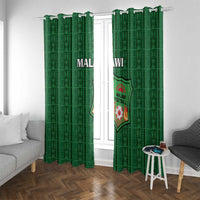 Malawi Football Window Curtain Come On Flames - Green - Wonder Print Shop