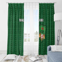 Malawi Football Window Curtain Come On Flames - Green - Wonder Print Shop