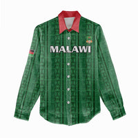 Custom Malawi Football Women Casual Shirt Come On Flames - Green - Wonder Print Shop