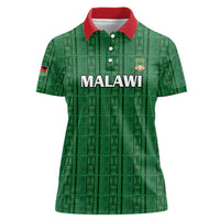 Custom Malawi Football Women Polo Shirt Come On Flames - Green - Wonder Print Shop