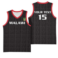 Custom Malawi Football Basketball Jersey Come On Flames - Black - Wonder Print Shop
