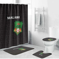 Malawi Football Bathroom Set Come On Flames - Black - Wonder Print Shop
