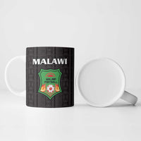 Custom Malawi Football Ceramic Mug Come On Flames - Black - Wonder Print Shop