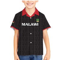 Custom Malawi Football Family Matching Mermaid Dress and Hawaiian Shirt Come On Flames - Black - Wonder Print Shop