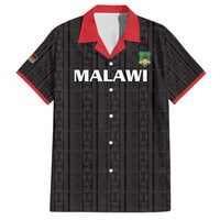 Custom Malawi Football Hawaiian Shirt Come On Flames - Black - Wonder Print Shop