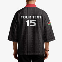 Custom Malawi Football Kimono Come On Flames - Black - Wonder Print Shop