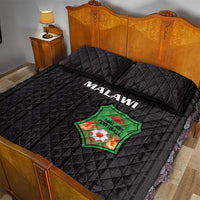 Malawi Football Quilt Bed Set Come On Flames - Black - Wonder Print Shop