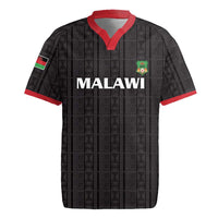 Custom Malawi Football Rugby Jersey Come On Flames - Black - Wonder Print Shop