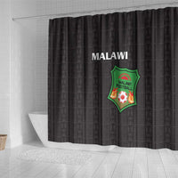 Malawi Football Shower Curtain Come On Flames - Black - Wonder Print Shop
